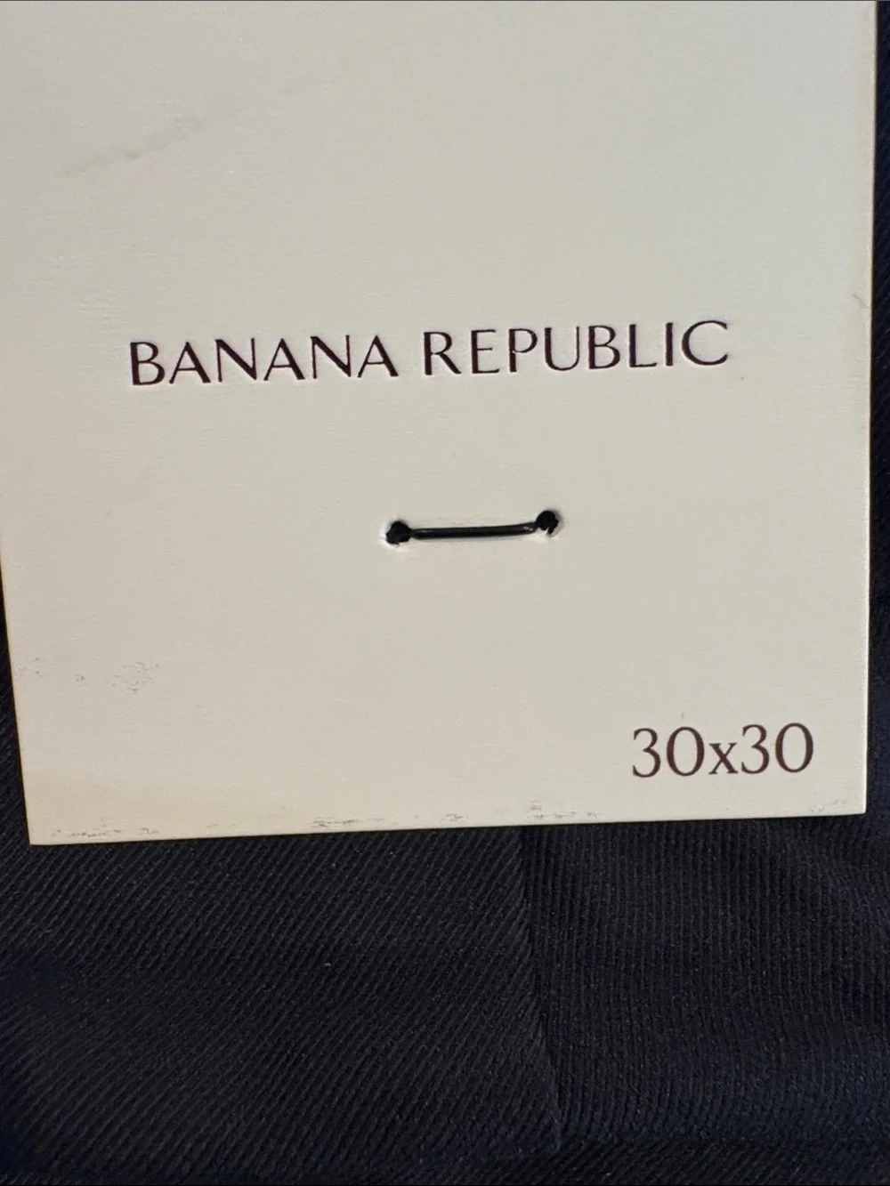 NWT Banana Republic Athletic Slim Performance Black Pant Sz 30 x 30 (#661687)